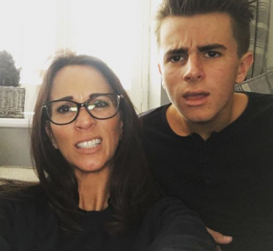Andrea McLean and son Finaly (Credit: Instagram)