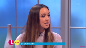 Dr Emily Andre Lorraine (Credit: ITV)