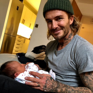 David Beckham and neice Peggy (Credit: Instagram)