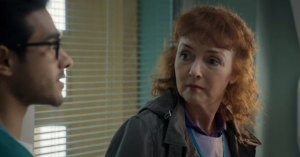 Casualty Melanie Walters special guest (Credit: BBC)