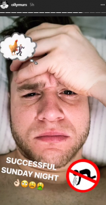 Olly Murs Hungovver (Credit: instagram)