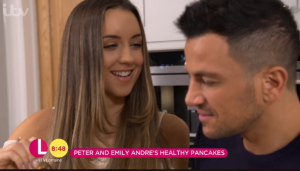 Emily and Peter Andre (Credit: ITV)