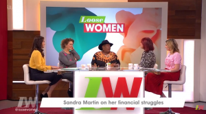 Sandra martin Loose Women (Credit: ITV)