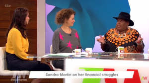 Sandra Martin Loose Women (Credit: ITV)