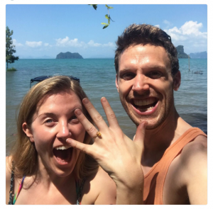 Maddie Moate engagement (Credit: twitter)