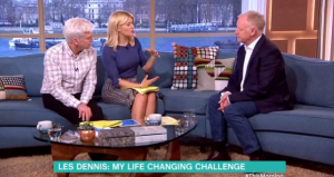 sport relief this morning les dennis