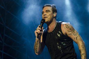 Singer performs at a concert