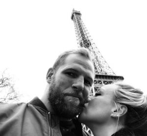 Chloe Madeley and James Haskell engaged in Paris