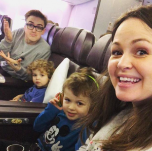 Giovanna and Tom Fletcher and children