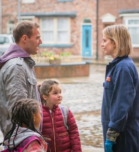 Hope, Ruby and Tyrone talk to Abi Coronation Street 