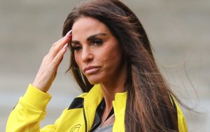 Katie Price looking strained earlier this year