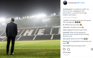 Frank Lampard announced his new role as manager for Derby County this week