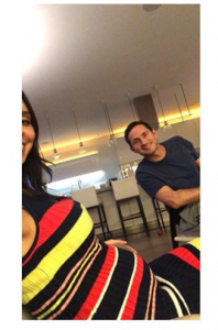 Pregnant Christine Lampard and Frank