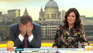 Piers Morgan and Susanna Reid on Good Morning Britain (Credit: ITV)