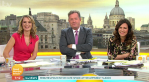 Piers Morgan and Susanna Reid on Good Morning Britain (Credit: ITV)