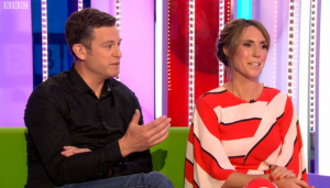 Matt Baker and Alex Jones on The One Show (Credit: BBC)