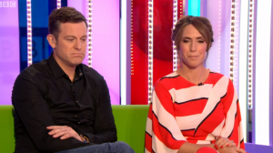 Matt Baker and Alex Jones on The One Show (Credit: BBC)