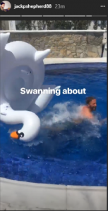 Jack P Shepherd on holiday with girlfriend Hanni Treweek (Credit: Instagram)