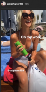 Jack P Shepherd on holiday with girlfriend Hanni Treweek (Credit: Instagram)