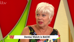 Denise Welch returns to Loose Women (Credit: ITV)