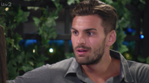Adam is on ITV2 reality show Love Island