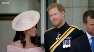 Meghan Markle and Prince Harry at Buckingham Palace