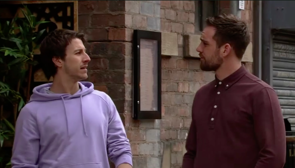 Ryan Connor and Ali Neeson in Coronation Street