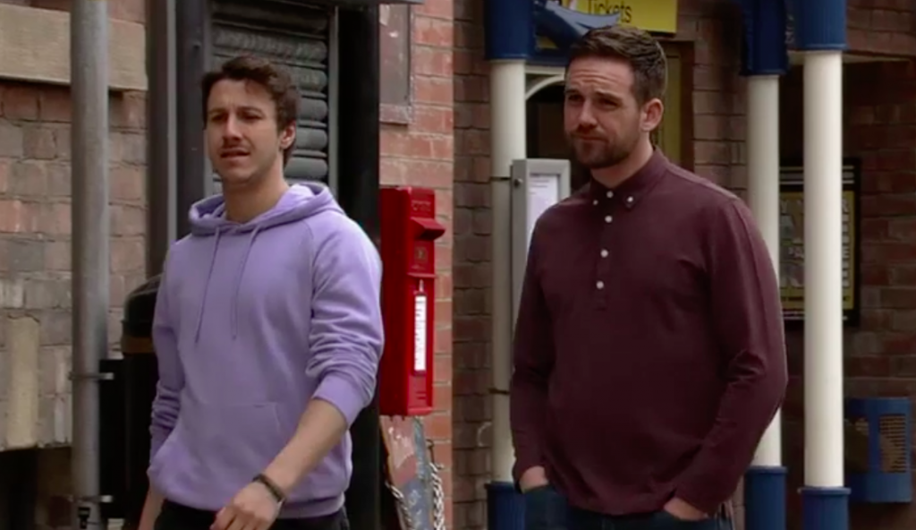 Ryan Connor and Ali Neeson in Coronation Street