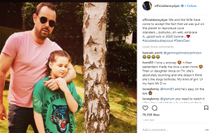 Danny Dyer Instagram post with daughter Sunni