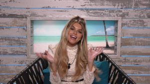 Love Island Hayley in the beach hut (Credit: ITV2)