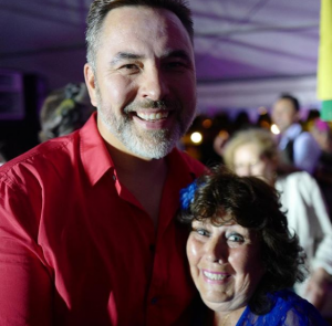 Pictures of Alan Carr and Paul Drayton's wedding party shared by David Walliams (Credit: Instagram)