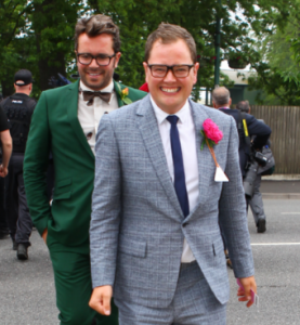 Alan Carr and his husband Paul Drayton Credit WENN