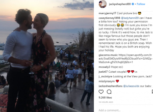 Jack P Shepherd and Hanni Treweek on holiday (Credit: Instagram)
