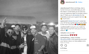 Ryan and Adam Thomas and friends (Credit: Instagram)