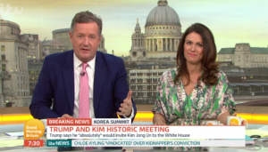 Susanna Reid and Piers Morgan on Good Morning Britain (Credit: ITV)