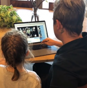 Robbie Williams with his daughter Teddy (Credit: Instagram)