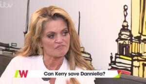 Kerry Katona and Danniella Westbrook on Loose Women (Credit: ITV)