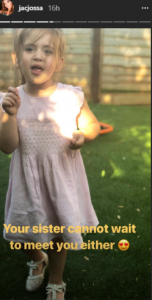 Pregnant Jacqueline Jossa's daughter Ella (Credit: Instagram)