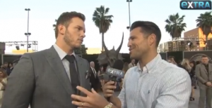 Mark Wright interviewing Chris Pratt (Credit: Instagram)