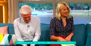 Holly Willoughby and Phillip Schofield got Mark to spill the beans on This Morning (Credit: ITV)