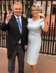 ruth langsford and eamonn holmes when he received his OBE (Credit: Instagram)
