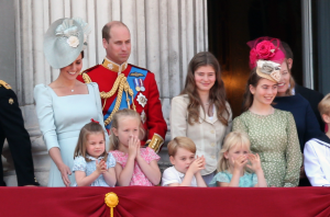 Cambridge family at Trooping the Colour (Credit: WENN)