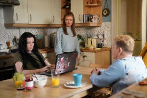 Tiffany Butcher hiding a dark secret as Hayley Slater attacks her in EastEnders 