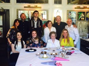 Carol Vorderman with her family, including her late mum