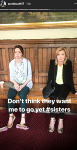 Georgia Taylor and Jane Danson on Corrie set (Credit: Instagram)