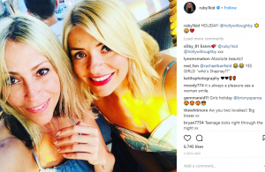 Holly Willoughby on holiday with friends including Nicole Appleton (Credit: Instagram)