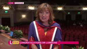 Lorraine Kelly receives an honorary doctorate 