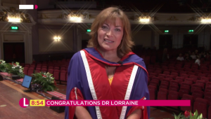 Lorraine Kelly receives an honorary doctorate 