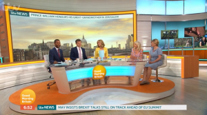 Ben Shepherd and Kate Garraway hosting GMB
