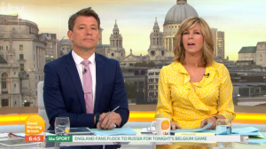 Ben Shepherd and Kate Garraway hosting GMB